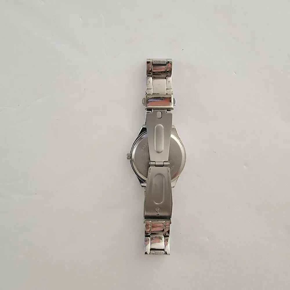Folio Womens Watch White Dial Silver Case 32mm Stainless Bracelet Quartz